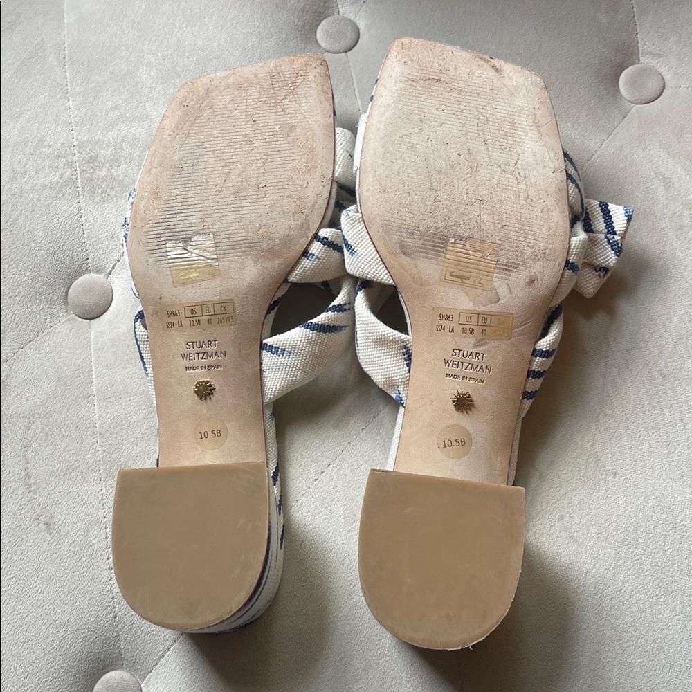 Stuart Weitzman Sofia 45 Ikat low heel Mules - Picture 8 of 11